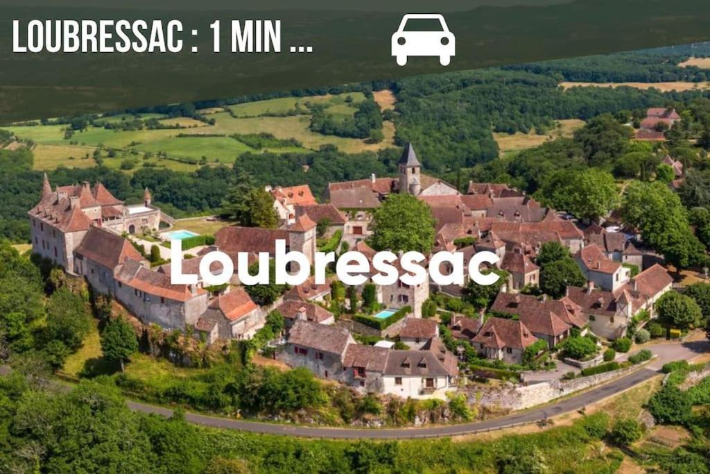 La Sagnarde, Maison En Pierre, Loubressac Eksteriør bilde