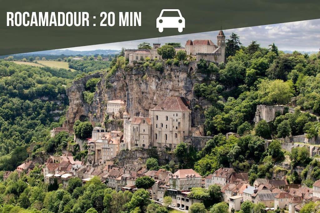 La Sagnarde, Maison En Pierre, Loubressac Eksteriør bilde