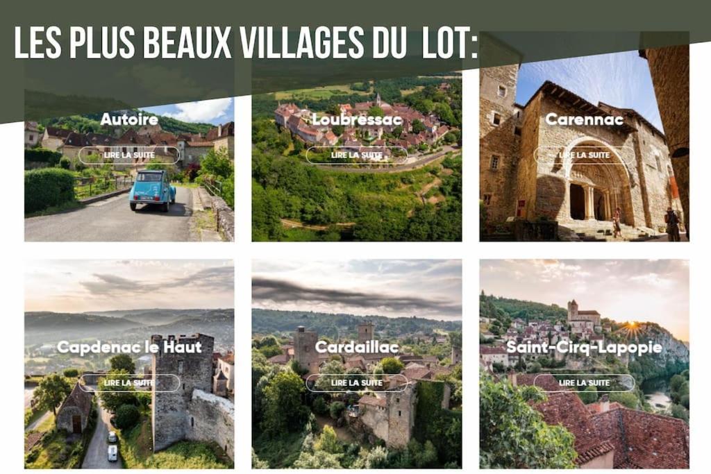 La Sagnarde, Maison En Pierre, Loubressac Eksteriør bilde